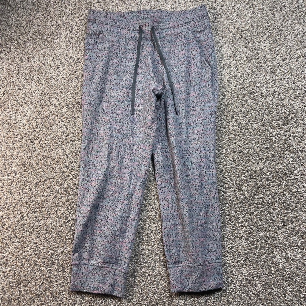 Lululemon Women's Size 8 Heathered Jogger Pants Drawstring Pockets Activewear